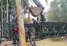 Pembangunan Jembatan Bailey Desa Kubu Capai 70 Persen