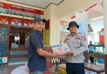 Mahasiswa STIK Lemdiklat Polri Salurkan Bantuan Kapolri