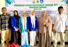 Peduli Sehat, Unsam Langsa Bantu Korban Banjir Aceh Tamiang