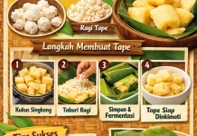 Cara Membuat Tape Singkong Yang Manis