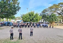 Personil Gabungan Amankan Arus Lalin jelang Berbuka