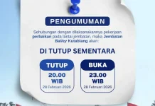 Perbaikan Plat Lantai, Jembatan Bailey Kutablang Ditutup Lagi Malam Ini