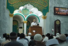 Kapolres Lhokseumawe Isi Tausiyah Ramadhan di Masjid Baiturrahman