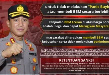 Polres Lhokseumawe Imbau Warga Tidak Panic Buying BBM