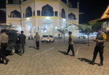 Polres Lhokseumawe Gelar Patroli Terpadu di Sejumlah Masjid