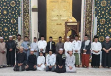 Kakanwil Kemenag Aceh Mengisi Taushiah Subuh di Masjid Haji Hanafiah, Lhoksukon