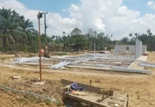 Pembangunan Huntara di Bukit Linteng Terus Dipacu