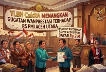 YLBH CaKRA Menangkan Gugatan Wanprestasi Terhadap RS PMI Aceh Utara