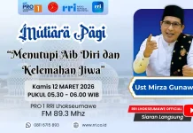 Ustadz Mirza Gunawan Bahas Cara Tutup Aib Diri