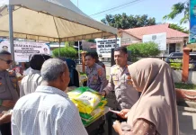 Polres Lhokseumawe Gelar Gerakan Pangan Murah, Komoditi Beras SPHP dan Minyak