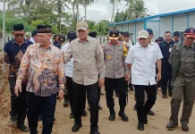 Menko Polkam RI Resmikan Huntap di Lapang Aceh Utara