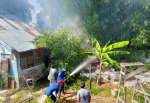 Api Bakar Rumpun Bambu di Kutablang, Nyaris Capai Rumah