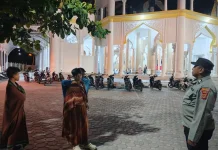 Polsek Banda Sakti Amankan Shalat Tarawih Ramadan