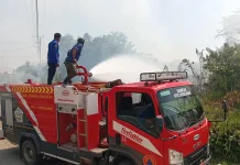 Kebakaran hutan di kawasan Kuburan Cina Uteunkot berhasil dipadamkan