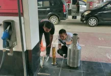 Satreskrim Polres Lhokseumawe Sidak SPBU, Pastikan Kualitas dan Takaran BBM