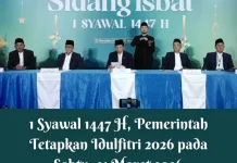 Hari Raya Idulfitri 1447 H, Pemerintah Tetapkan 21 Maret 2026