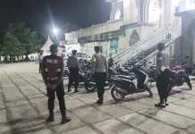 Patroli Terpadu Polres Lhokseumawe Amankan Shalat Tarawih Ciptakan Rasa Nyaman