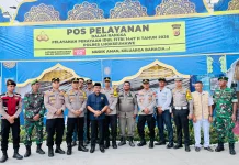 Pastikan Arus Lalu Lintas Aman Haji Uma Tinjau Pos Mudik Lebaran di Lhokseumawe