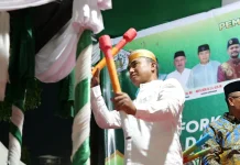 Tabuh Bedug Kapolres Lhokseumawe Bersama Forkopimda di Malam Takbiran