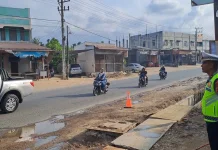 Arus Mudik di Lhokseumawe, Polisi Imbau Waspada Jalan Rusak