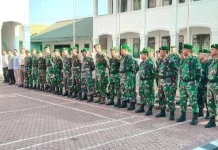 Makodim 0103/Aut Gelar Apel Cuti Lebaran Idul Fitri