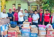 Korban Kebakaran di Peusangan Dapat Bantuan Masa Panik dari Pemkab dan PMI