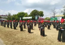 Semangat Ujian Kenaikan Tingkat Pencak Silat Militer Korem 011/Lilawangsa