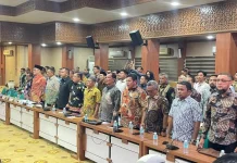 Sekda Lhokseumawe Hadiri Monitoring dan Evaluasi Penggunaan TKD Pasca Bencana