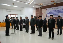 Rektor UIN Sultanah Nahrasiyah Lhokseumawe Lantik 16 Pejabat Baru