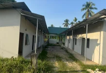 Huntara di Desa Kuta Meligoe Sawang Belum Dihuni