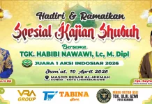 Habibi An Nawawi Isi Kajian Subuh di Masjid Al Hikmah Cunda Lhokseumawe