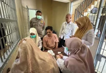Tahanan Polres Lhokseumawe Diperiksa HIV dan IMS