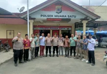 Kapolsek Muara Satu Silaturrahmi Bersama Geuchik Bahas Antisipasi Guantibmas