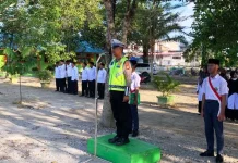 SatLantas Aceh Utara Edukasi Pelajar MTsN-1 Lhoksukon Tentang Tertib Lalu Lintas