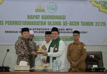 Wagub Aceh Buka Rakor MPU se-Aceh 2026, Tekankan Peran Strategis Ulama