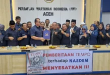 Pengurus NasDem Datangi PWI Aceh, Serahkan Petisi Terkait Persoalan dengan Tempo