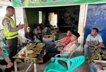 Satlantas Polres Aceh Utara Gelar Patroli Dialogis ke Warung