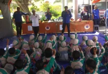 Damkar Lhokseumawe Edukasi Bahaya Kebakaran sejak Dini