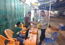 Patroli Malam Polsek Samudera Sisir Titik Rawan, Antisipasi Guantibmas