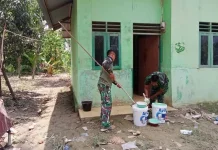 Kodim 0103/Aceh Utara Salurkan Bantuan Pemulihan Melalui Koramil 29/Langkahan