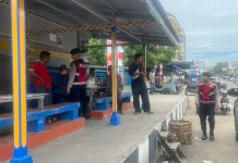 Patroli Kota Presisi Sat Samapta Lhokseumawe, Jaga Aktivitas Pasar Tetap Aman