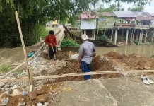 Gali Pondasi, Jembatan Perintis Garuda Tahap III Resmi Dikerjakan