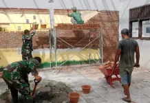 Kodim 0103/Aceh Utara Revitalisasi Fasilitas Belajar di Muara Dua Lhokseumawe