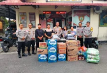 Kapolres Lhokseumawe Salurkan Bantuan Darurat untuk Personel Korban Kebakaran
