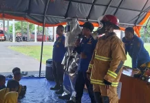 Ceria Bersama Damkar, Anak TK Belajar Mitigasi Bencana