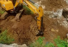 Pembangunan Pondasi Jembatan Perintis Desa Saweuk Kuta Makmur Mulai Dikerjakan