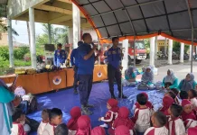 Damkar Lhokseumawe Edukasi Anak TK Tentang Kebakaran