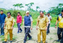 Wakil Gubernur Tinjau Infrastruktur Jalan dan Perusahaan Air Minum di Tamiang