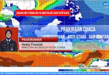 Hujan di Lhokseumawe dan Sekitarnya Sore Hari