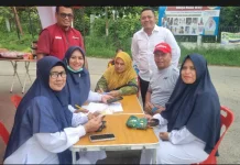 Donor Darah ke-3 di Nisam, Elmansyur Peduli dan UDD PMI Kumpulkan 30 Kantong Darah